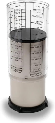 Vista 9 de KitchenArt Professional Series 2 Cup Adjust-A-Cup, Champagne Satin, Ajustable, 1/8 a 2 tazas