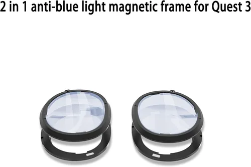 Vista 7 de Growalleter for Meta Quest 3 Accessories-Magnetic Eyeglass Frames, VR Lens Protector Frame for Quest 3 Headset, Anti-Scratches Glass Spacer