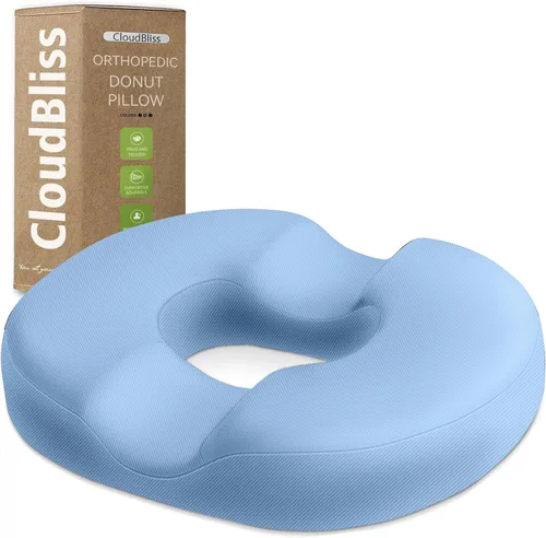 Vista 23 de Cojín de Asiento para Hemorroides en Forma de Dona Negro