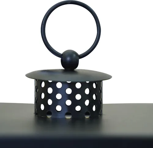 Vista 7 de HPC Decor - Juego de 2 faroles decorativos de metal negro con velas parpadeantes con temporizador, 16.5 pulgadas y 13 pulgadas de grosor, grandes