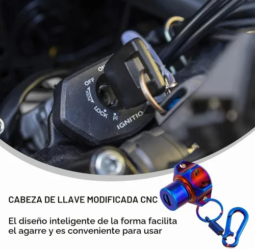 Vista 9 de WOONEKY Concha de Llave Modificada Accesorios De Motocicleta Funda de Llave de Motocicleta Concha con Llave de Seguridad Motocicleta Cabeza de Llave