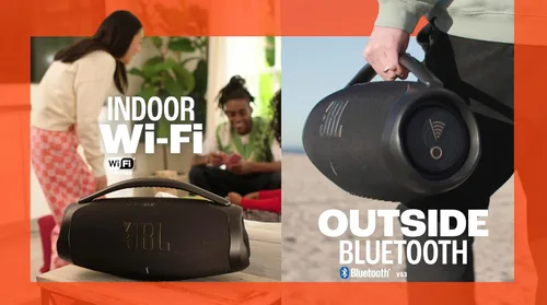 Vista 4 de JBL Boombox 3 Wi-Fi - Potente Altavoz Portátil Wi-Fi y Bluetooth - Negro