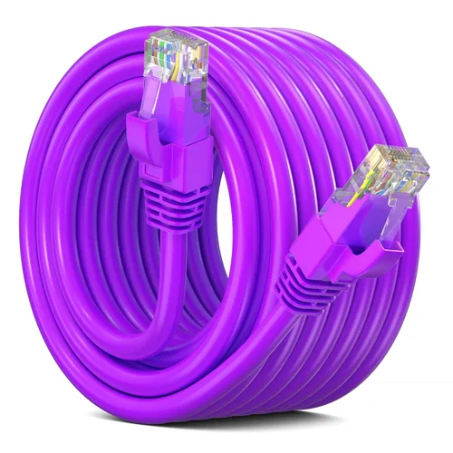 Vista 40 de Maximm Cable Ethernet Cat 6, cable de red y conexión de alta velocidad de 10 pies, UTP, 10 Gbps, cable Ethernet de 550 MHz, color naranja