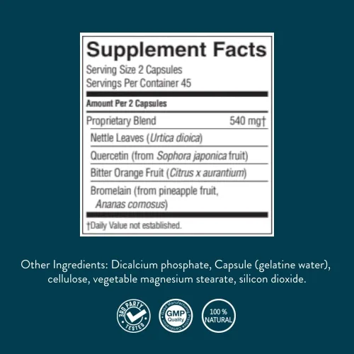 Vista 7 de Nature's Sunshine HistaBlock Suplemento de Apoyo Respiratorio Apoya las Vías Respiratorias y Bloquea Irritantes Fuerza Antioxidante Ayuda