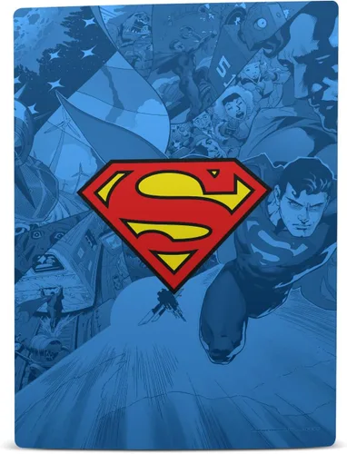 Vista 2 de Head Case Designs Adhesivo de vinilo con licencia oficial de Superman DC Comics Collage y cómics para placa frontal de videojuegos, compatible