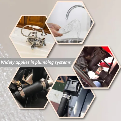 Vista 5 de Paquete de 50 anillos de abrazadera PEX de 1 pulgada, accesorios Pex de acero inoxidable, abrazaderas de compresión para conexiones de tubería PEX