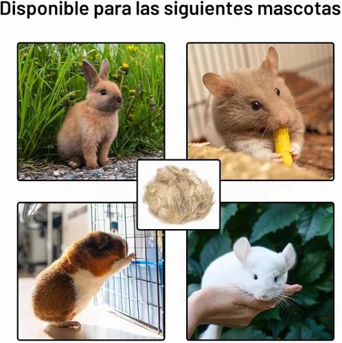 Vista 7 de Mezcla natural de materiales de anidación de pájaros, 4 tipos de materiales, proporción profesional a juego con almohadillas