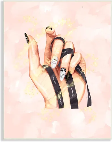 Vista 10 de Stupell Industries Esmalte de uñas glamuroso estilo de moda a mano, diseño de Ziwei Li
