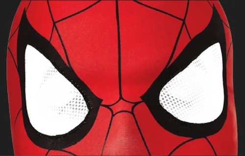 Vista 3 de Rubies Marvel Ultimate Spider-Man - Máscara de tela, tamaño infantil