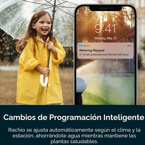 Vista 4 de Rachio 3 Smart Sprinkler Controller, 8 Zone 3rd Generation, Alexa y Apple Homekit compatible con la inteligencia del clima hiperlocal y la lluvia