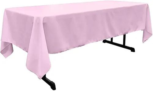 Vista 45 de New Creations Fabric & Foam Inc - Mantel rectangular de popelina de poliéster de 60 pulgadas de ancho por 120 pulgadas de largo. (Avocado)