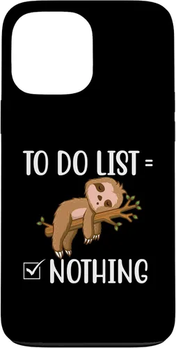 Vista 23 de To Do List - Sleeping Sloth Wildlife Animal Lover Zookeeper Case for iPhone 15