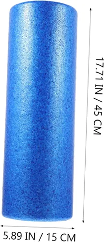 Vista 2 de Healifty Rodillo masajeador muscular, columna de yoga, espuma de alta densidad, rodillo de relajación para alivio muscular, masajeador corporal azul