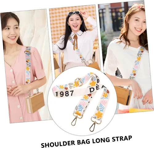 Vista 6 de EXCEART 7 Pcs Backpack Straps Purse Handle Strap Vintage Purse Strap Adjustable Bag Strap Padded Tote Bag Strap with Buckles Crossbody Bag Strap