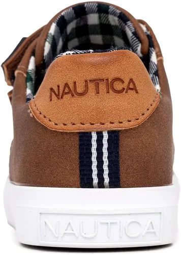 Vista 3 de Nautica Zapatos deportivos de doble correa para niños Zapatos deportivos casuales para niños y niñas Ajuste duradero y cómodo para niños pequeños