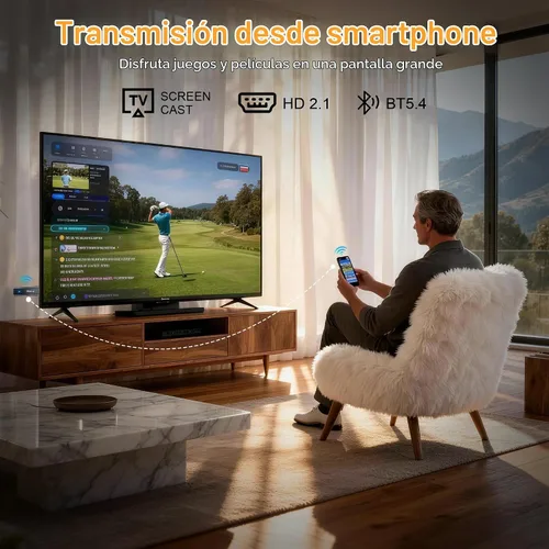 Vista 8 de 2026 Android 14.0 TV Stick, RK3539 de doble banda Wifi6 BT5.4 con control