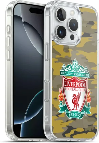 Vista 150 de Head Case Designs Funda de gel con licencia oficial del Liverpool Football Club Away Colourways Crest Camou [protección de grado militar] compatible