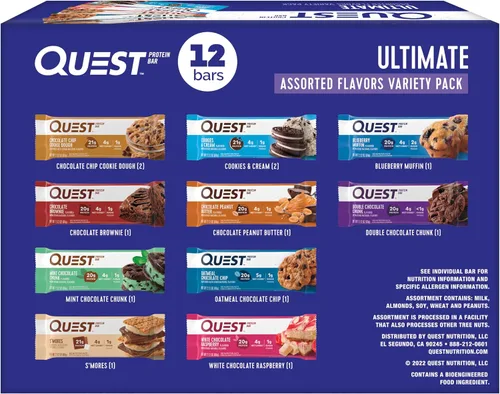 Vista 24 de Quest Nutrition Paquete de variedad para amantes del chocolate, alto en proteínas, bajo en carbohidratos, sin gluten, apto para ceto, 12