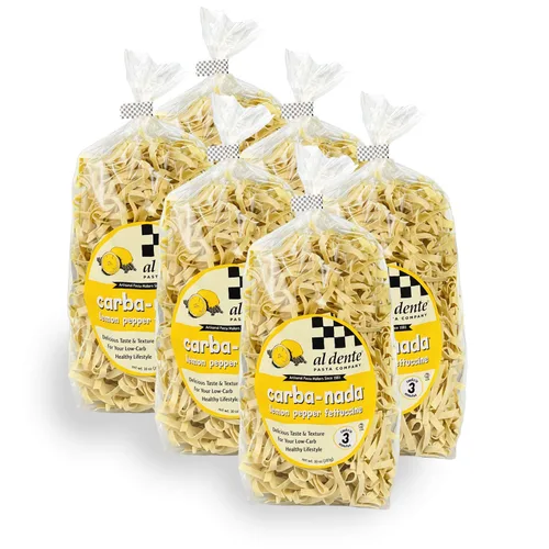Vista 15 de Al Dente Carba-Nada Rigatoni & Cavatappi Variedad – Bajo en carbohidratos, alto en proteínas – Dieta apta para dieta cetogénica y de puntos, fideos
