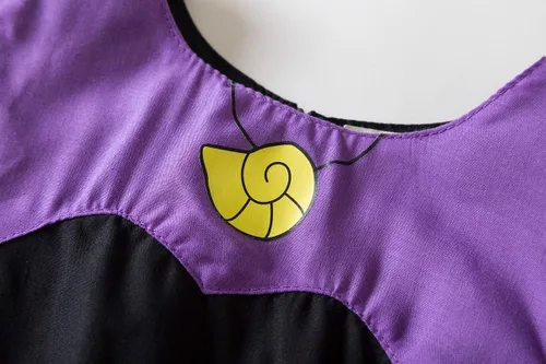 Vista 2 de Disfraz de Úrsula Sirenita Villan Princesa Ariel ostume Cumpleaños Vestido para niñas