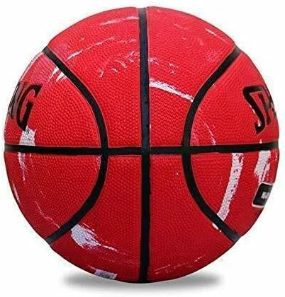 Vista 3 de Spalding Bola de baloncesto de mármol tamaño 7 para mujeres Baloncesto al aire libre sin bomba
