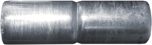 Vista 3 de Valla de enlace de cadena Top Rail Manguito: 1-3/8" X 6" ~ Tubo de hardware de valla de enlace de cadena. Paquete de 2 Galvanizado