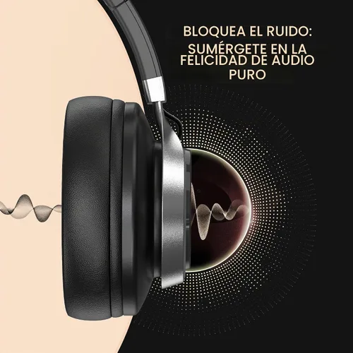 Vista 3 de AILIHEN C90 Auriculares con Cable con Micrófono y Control de Volumen, Auriculares Over Ear con Cable de 3.5mm con Reducción de Ruido, Auriculares