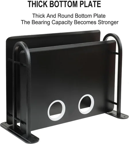 Vista 5 de Z-Color Caja de almacenamiento de enrutador WiFi inalámbrico doble de metal negro/caja de TV Estante de pared para colgar en la pared Soporte