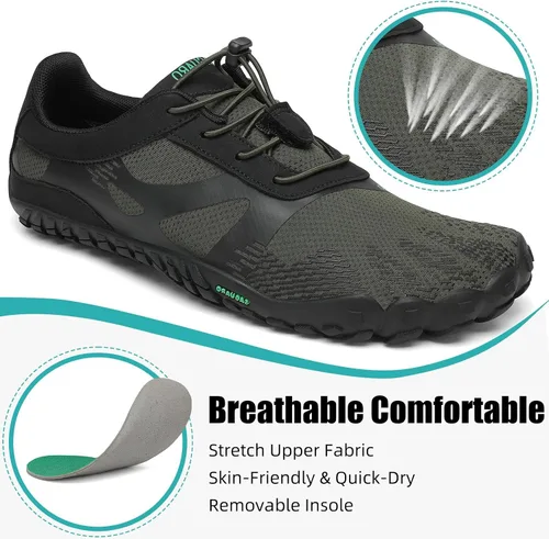 Vista 3 de SAGUARO Zapatos minimalistas para hombre y mujer, con puntera ancha, sin caída, para entrenamiento cruzado al aire libre