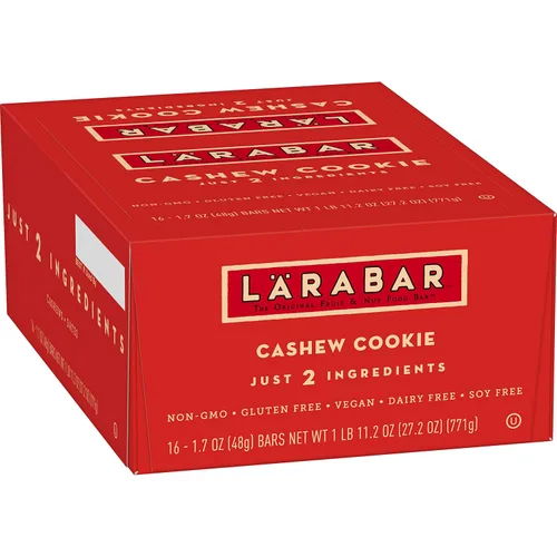 Vista 18 de Larabar, pastel de nueces en barra, 1.6 onzas