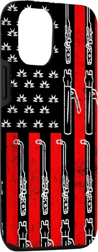 Vista 3 de Funda de regalo para iPhone 15 con diseño de bandera americana, estilo vintage, artesano