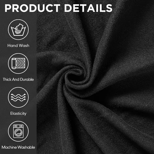 Vista 5 de Peryiter 7 piezas de fundas para sofá seccional en forma de L con reclinación, 5 asientos, fundas para sofá seccional de terciopelo de seda