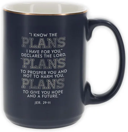 Vista 23 de Christian Art Gifts Taza grande de cerámica inspiradora con escritura bíblica para café y té para hombres: Versículo bíblico que anima al hombre