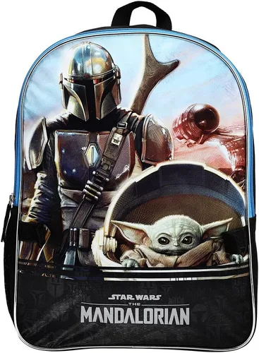 Vista 3 de Star Wars The MandalorianGrogu Baby Yoda Mochila con lonchera Negro osfa