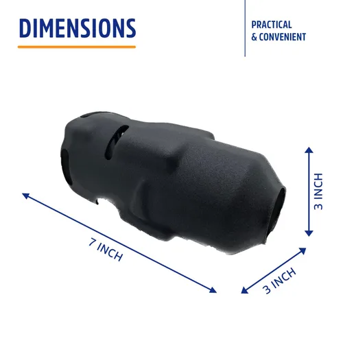 Vista 6 de Protoco JB-62B - Funda protectora para el destornillador de impacto Milwaukee 2767 1/2", cubierta de herramienta, color negro
