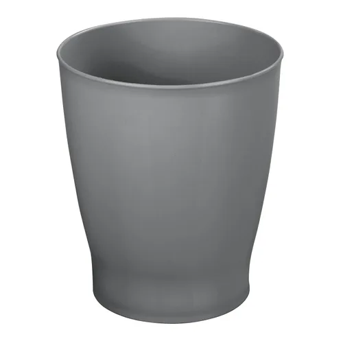 Vista 7 de mDesign Basurero redondo de plástico para baño, papelera de 1.25 galones, papelera para baño, dormitorio y habitación de los niños, cubo de basura