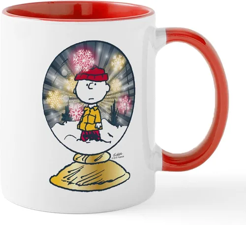 Vista 24 de CafePress Charlie Brown Philosophy Mug - Taza de café de cerámica de 11 oz (11.0 fl oz)