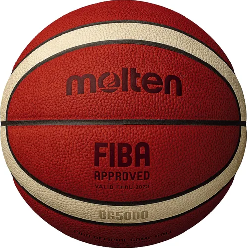 Vista 4 de Molten Balón de baloncesto de cuero de la serie BG, aprobado por FIBA - BG5000