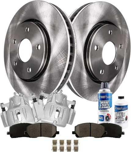 Vista 20 de Detroit Axle - 4 rotores de freno para Ford 1994-2004 Mustang, rotores de freno de disco delanteros y traseros 1995 1996 1997 1998 1999 2000 2001