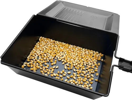 Vista 5 de Outset Bandeja antiadherente para palomitas de maíz con mango extraíble para parrilla, estufa y fogata