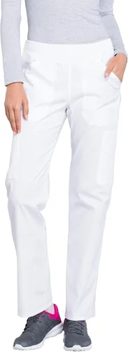 Vista 23 de Pantalones quirúrgicos Workwear Professionals para mujer, pantalón cargo sin cierre, elástico suave, WW170 Negro