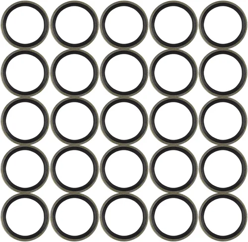 Vista 12 de X AUTOHAUX 25pcs M6 Tono Bronce Motor De Coche Drenaje De Aceite Triturado Plano Juntas De Arandela