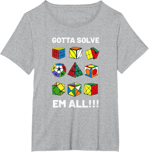 Vista 67 de Camiseta competitiva Puzzle Cube Gotta Solve Em All Speed Cubing