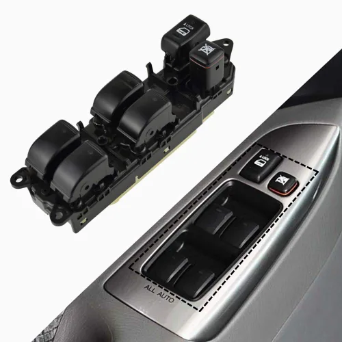 Vista 4 de Interruptor de elevalunas eléctrico maestro para Land Cruiser 120 Prado GRJ120 TRJ120 2002-2010