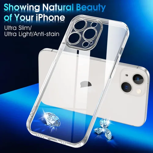 Vista 628 de Supdeal Funda cristalina transparente para iPhone 11, [No se amarillea] [Protección de la cámara] [Probado contra caídas de grado militar] Funda