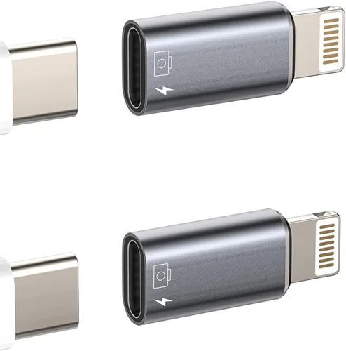 Vista 13 de Adaptador Lightning hembra a USB C macho cargador tipo C (paquete de 3) compatible con iPhone compatible con Samsung Galaxy Note S10 S20 S21 LG