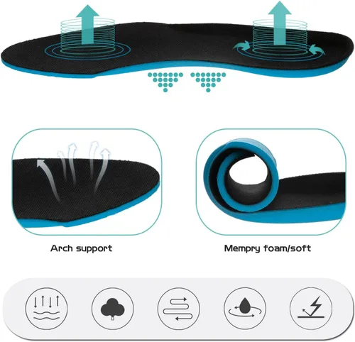 Vista 5 de Zapatos de tenis para caminar para hombre, transpirables, atléticos, para correr, con cordones, cómodos, de espuma viscoelástica
