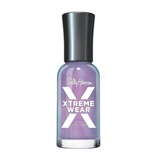 Vista 259 de Sally Hansen Xtreme Wear Esmalte de uñas sin rayas, acabado brillante, duradero, resistente a las astillas, transparente, color de uñas plateado 130