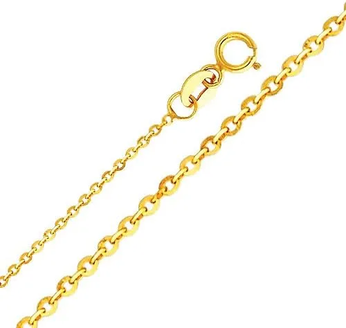 Vista 4 de The World Jewelry Center - Colgante de Buda de oro amarillo de 14 quilates con cadena de cable de 0.047in