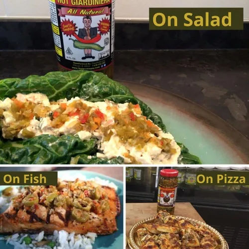 Vista 4 de That Pickle Guy Picado totalmente natural estilo Chicago Hot Giardiniera, cruda; 24 onzas